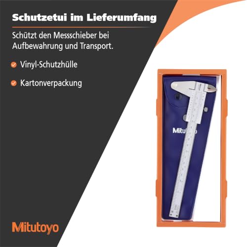 Mitutoyo 150 mm Analog Nonius Metrisch Messschieber 0.5 mm
