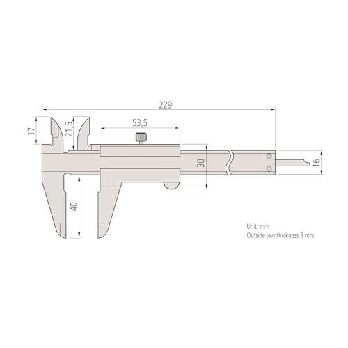 Mitutoyo 150 mm Analog Nonius Metrisch Messschieber 0.5 mm