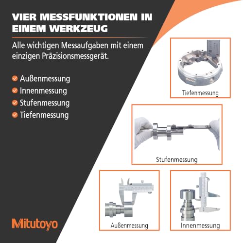 Mitutoyo 150 mm Analog Nonius Metrisch Messschieber 0.5 mm