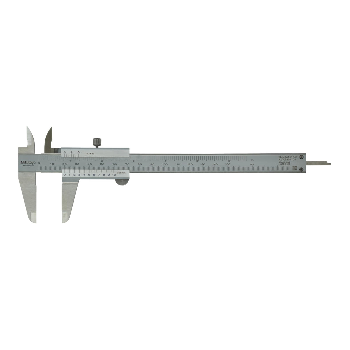 Mitutoyo 150 mm Analog Nonius Metrisch Messschieber 0.5 mm