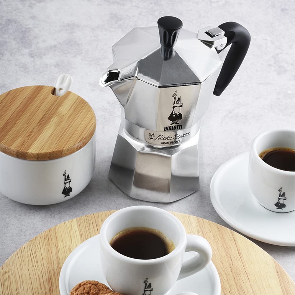 Bialetti Moka Express Kaffeebereiter, Aluminium, für 9 Tassen, 420 ml, silberfarben