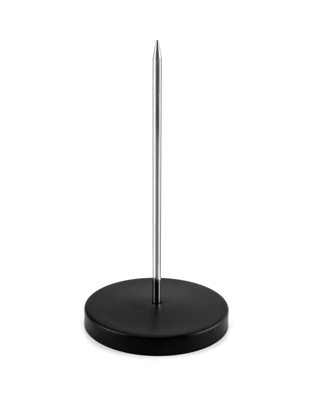QWORK Zettelspießer Memo Halter, Zettelhalter Bon Aufspießer für Zettel Note Papier Beleg, 14 cm, 4 Stücke, Schwarz