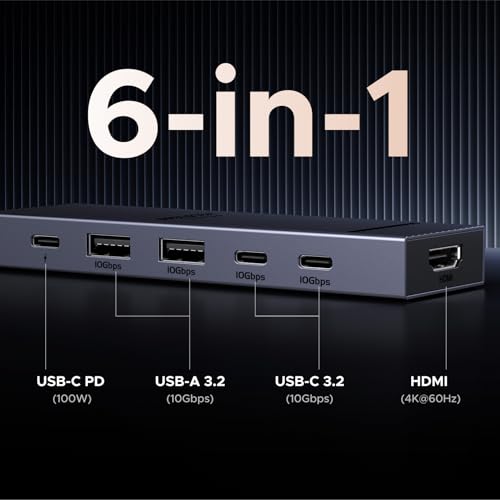 UGREEN Revodok Pro 106 10Gbps USB C Hub HDMI 4K@60Hz USB C Adapter