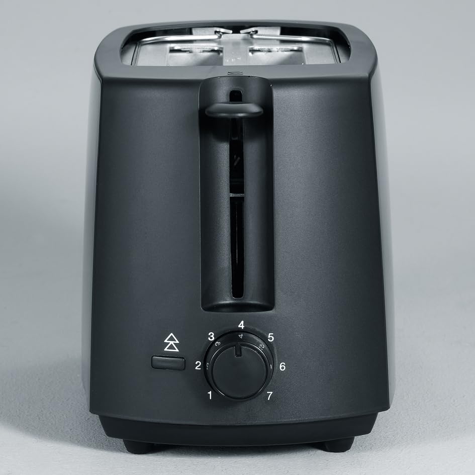 SEVERIN Automatik-Toaster, Toastgerät mit Brötchenaufsatz, hochwertig, mit Krümelschublade und 700 W Leistung, schwarz, AT 2287