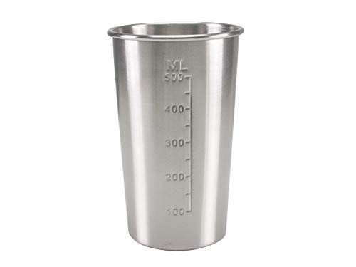 Beper - Elektrischer Standmixer für Milchshakes, Frappés, Smoothies und Cocktails, 2-Gänge, Aluminiumbehälter 0,5 l, 100 W , Rot