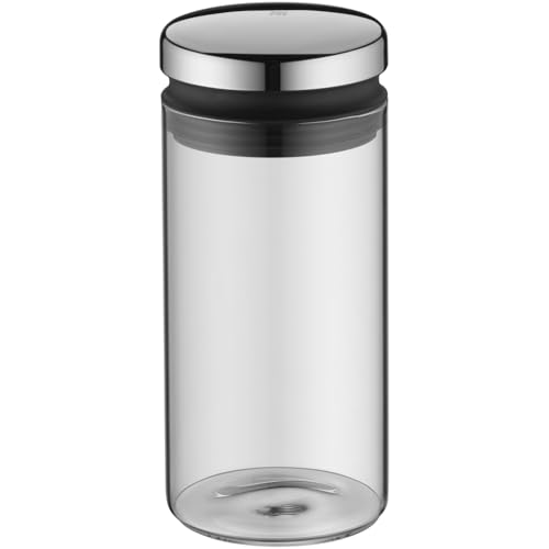WMF Depot Vorratsdose Glas 1l, Höhe 21,5 cm, Kaffeebohnen Behälter, Kaffeedose, Vorratsglas mit Deckel, Müslidose, Frischhaltedose mit große Einfüllöffnung