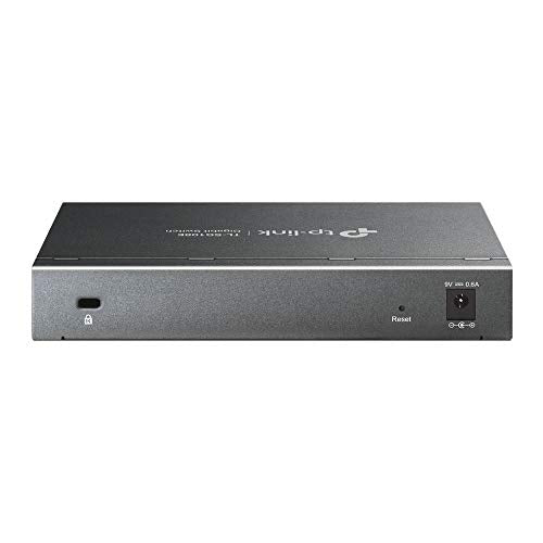 TP-Link TL-SG108E Managed Switch 8 Port Gigabit Ethernet LAN Switch(Plug-and-Play Netzwerk Switch,Metallgehäuse, QoS, IGMP-Snooping,LAN Verteiler, zentrales Management, energieeffizient) schwarz