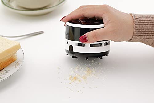 Peach Tischstaubsauger Schwarz - Mini Tisch Staubsauger mit hoher Saugkraft