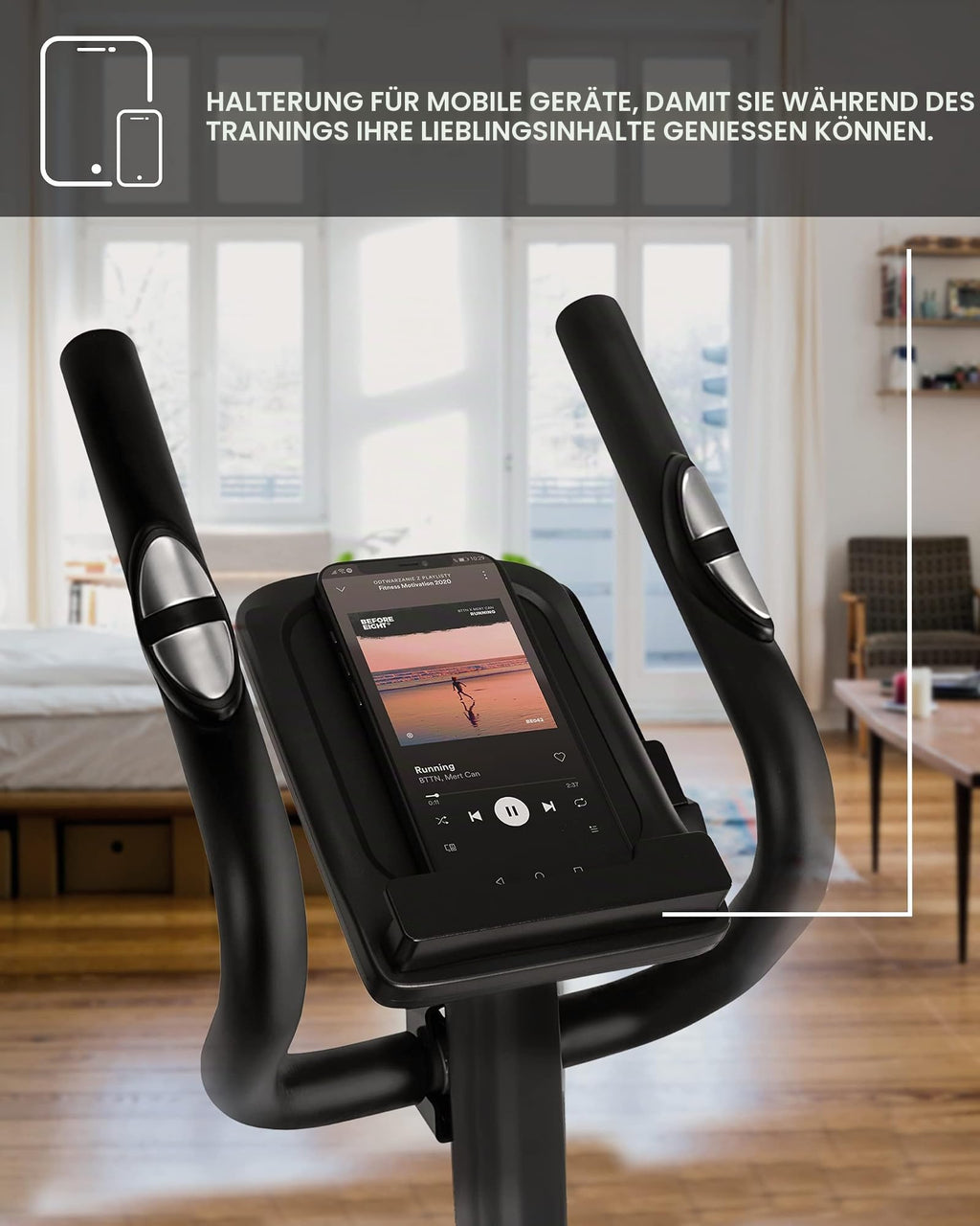 Zipro Crosstrainer Burn, Ellipsentrainer bis zu 120 kg, Crosstrainer für Zuhause, Cardio Trainingsgerät, Exercise Machines, Heimtrainer, 8 Widerstandsstufen