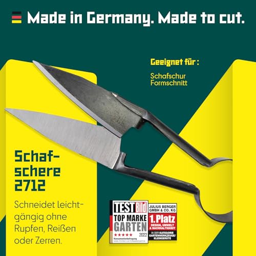 BERGER Schafschere 2712 | Profi Gartenschere | Buchsbaumschere