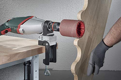 wolfcraft Schleifwalze mit Schleifband - 2245000 - Rundschaft 8 mm - Ø 75 x 80 inkl. Schleifband Korn 80 - Made in Europe - Holz, Metall, Kunststoff