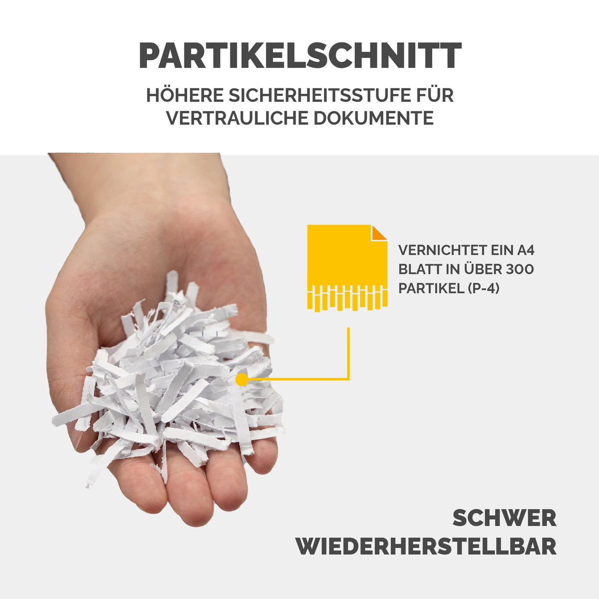 Fellowes Aktenvernichter Powershred 60Cs, Partikelschnitt (P-4), 10 Blatt, für Zuhause/Home Office, mit patentierter SafeSense Technologie