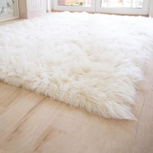 Steffensmeier Flokati 2000 Teppich original griechischer Hirtenteppich Hochflor 100% Neuseeland Schurwolle, Größe: 250x250 cm