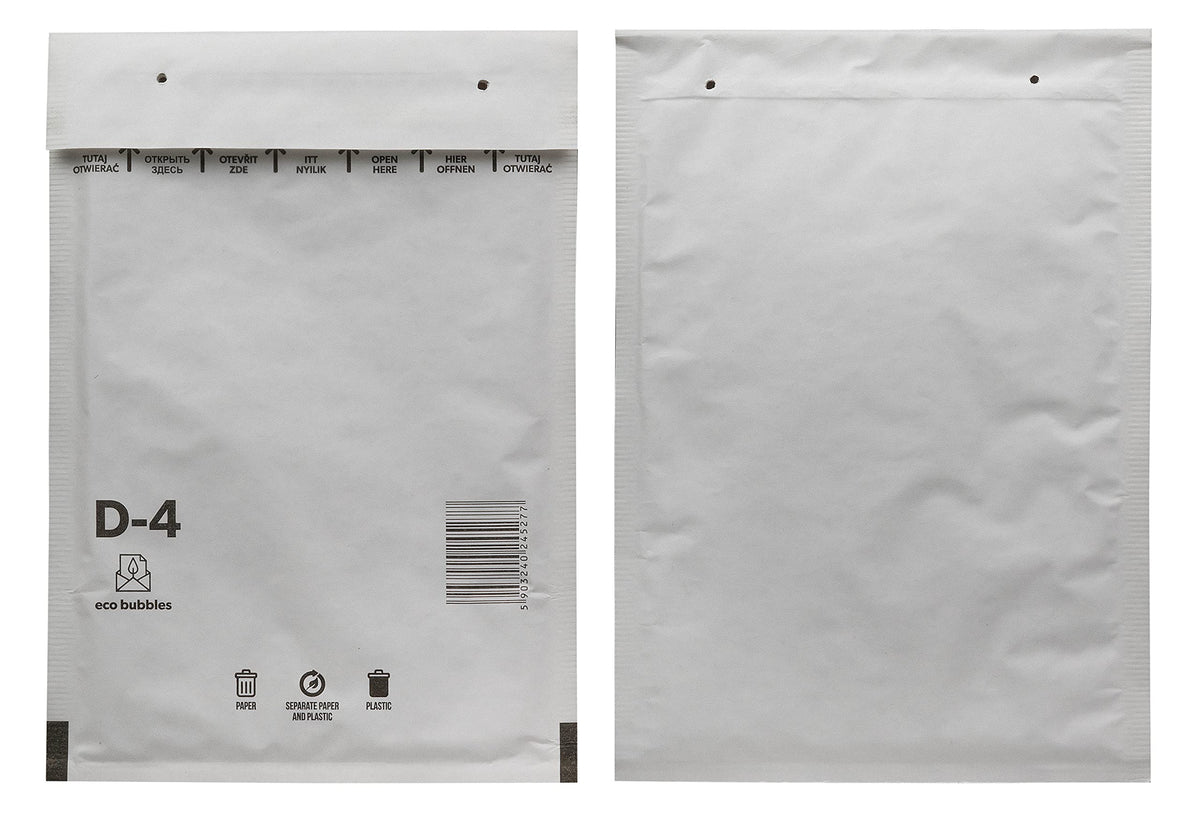 100 Luftpolsterumschläge Versandtaschen Luftpolster D4 weiß Polsterumschlag