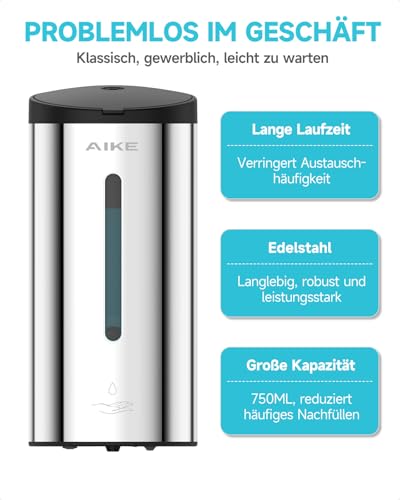 AIKE Automatischer Wand-Seifenspender, Für Bad Und Restaurant, AK1205E