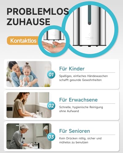 AIKE Automatischer Wand-Seifenspender, Für Bad Und Restaurant, AK1205E