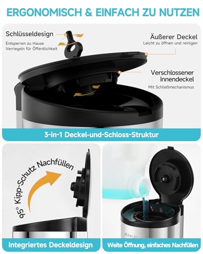 AIKE Automatischer Wand-Seifenspender, Für Bad Und Restaurant, AK1205E