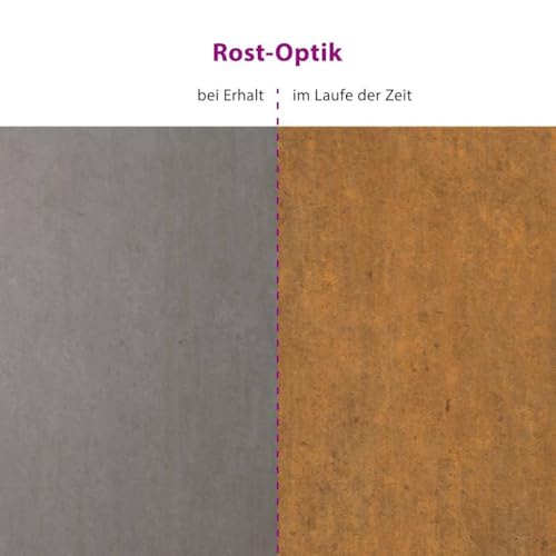 vidaXL Garten-Hochbeet 580 x 50 x 36 cm Cortenstahl