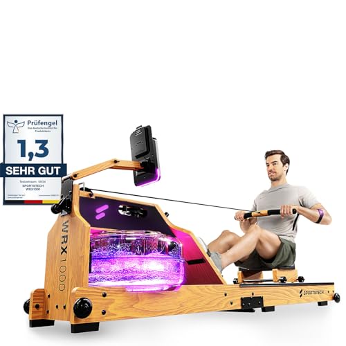 Sportstech, Wasserrudergerät + 3-Fach individuell verstellbar WRX1000