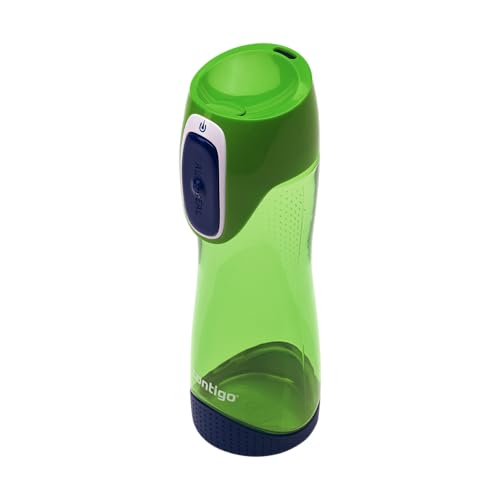 Contigo Trinkflasche Swish Autoseal große BPA-freie Kunststoff Wasserflasche, auslaufsicher, für Sport, Fahrrad, Joggen, Wandern, 500 ml, Citron