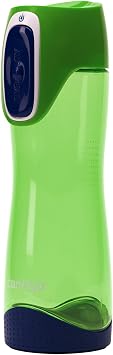 Contigo Trinkflasche Swish Autoseal große BPA-freie Kunststoff Wasserflasche, auslaufsicher, für Sport, Fahrrad, Joggen, Wandern, 500 ml, Citron