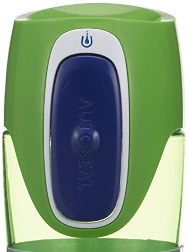 Contigo Trinkflasche Swish Autoseal große BPA-freie Kunststoff Wasserflasche, auslaufsicher, für Sport, Fahrrad, Joggen, Wandern, 500 ml, Citron