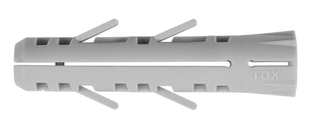 TOX Spreizdübel Barracuda 6 x 30 mm, Dübel für Vollbaustoffe, 100 % Nylon, 100 Stück, 013100041
