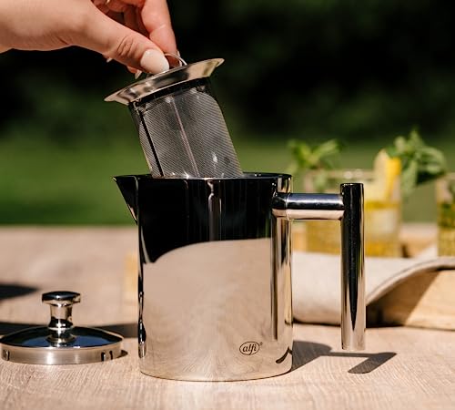 alfi TEA POT II Teekanne 0,60 l, Edelstahl, mit Siebeinsatz