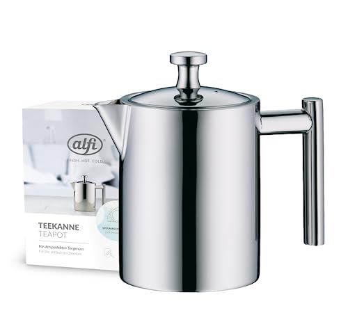 alfi TEA POT II Teekanne 0,60 l, Edelstahl, mit Siebeinsatz