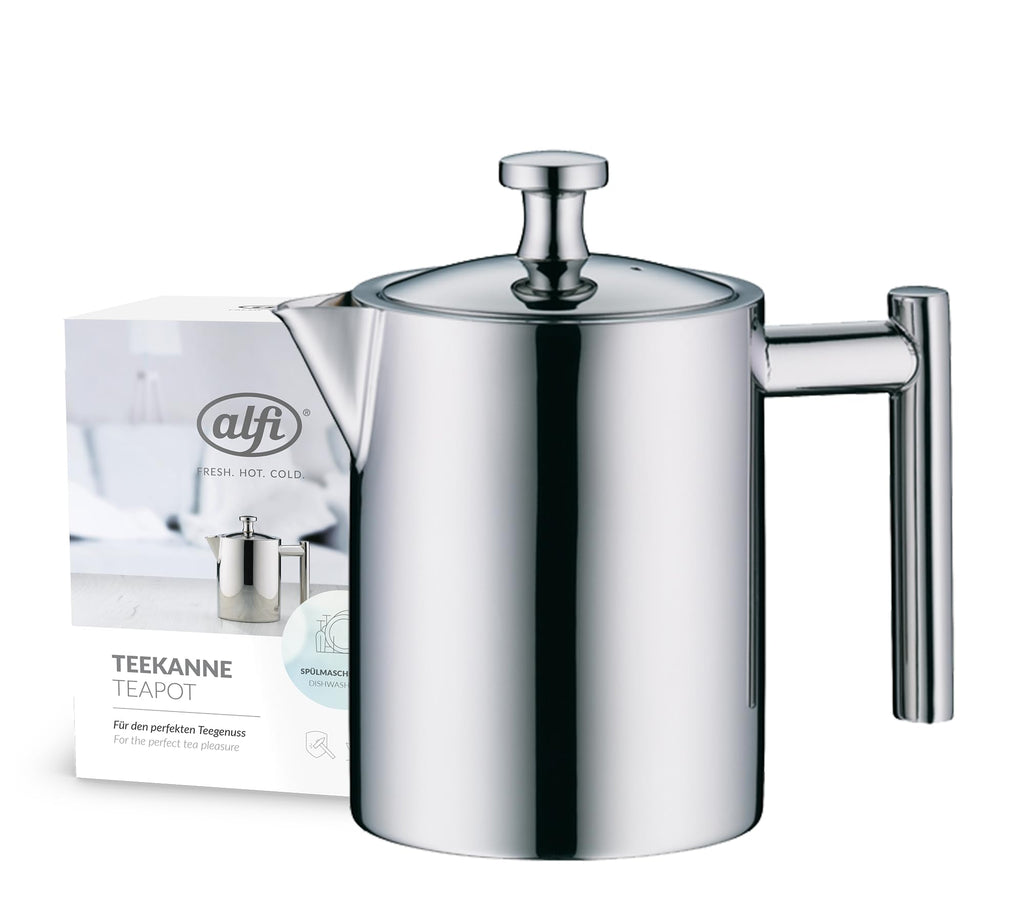 alfi TEA POT II Teekanne 0,60 l, Edelstahl, mit Siebeinsatz
