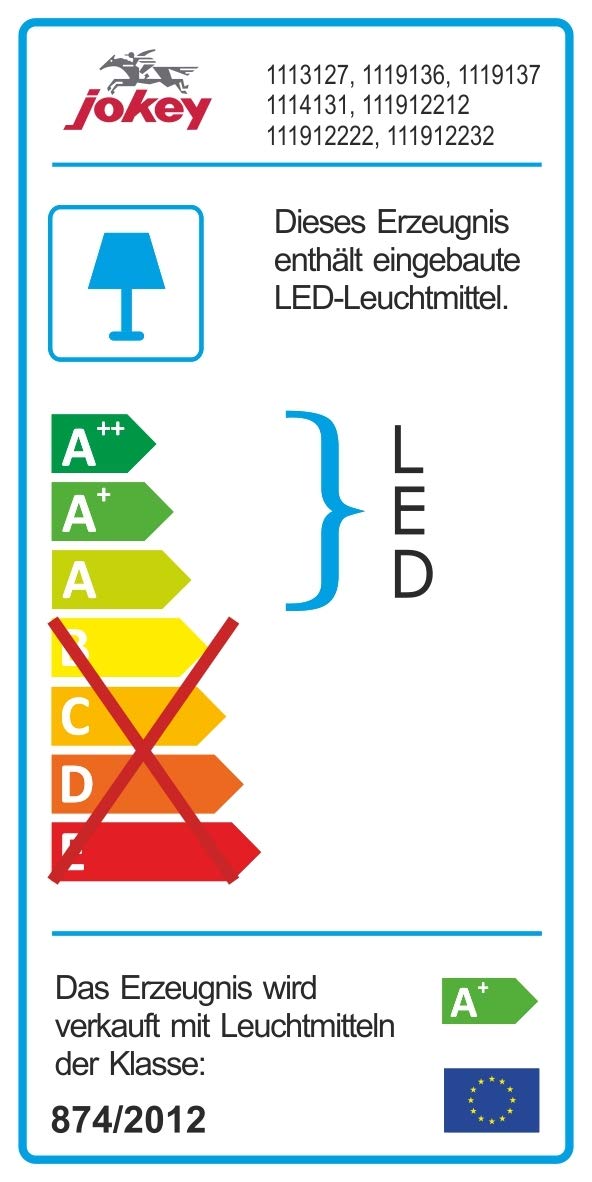 Jokey Spiegelschrank Kandi mit LED Beleuchtung 60 cm breit, Badezimmer Spiegelschrank aus MDF, inkl. Steckdose | Weiß