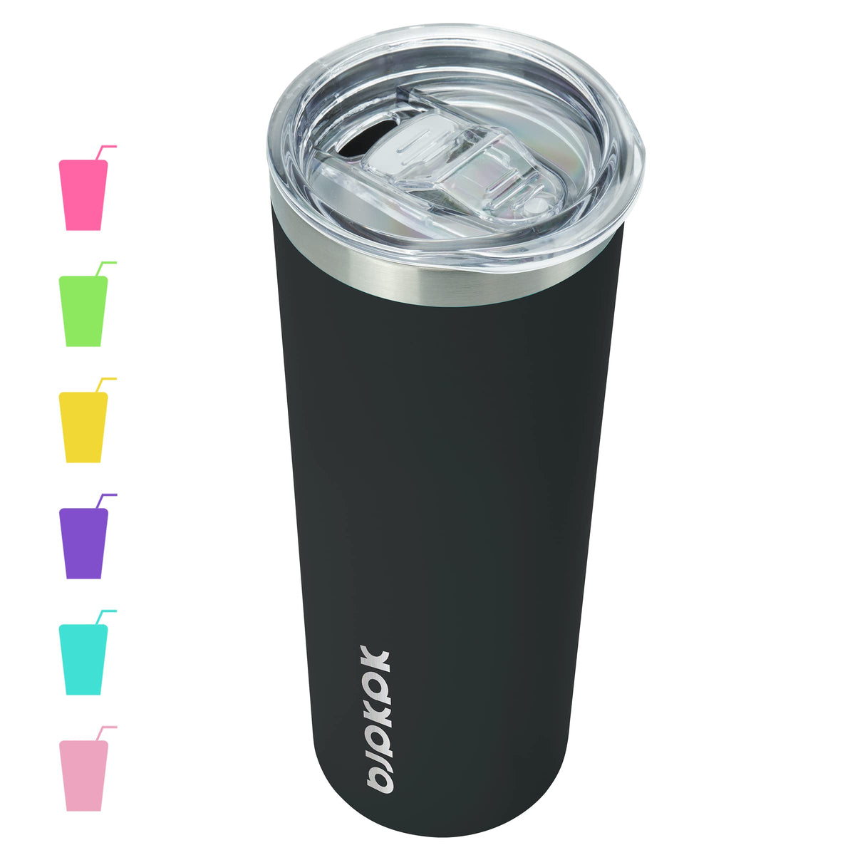 BJPKPK 600 ml Becher mit Deckel und Strohhalm Isolierter Reise Kaffeebecher