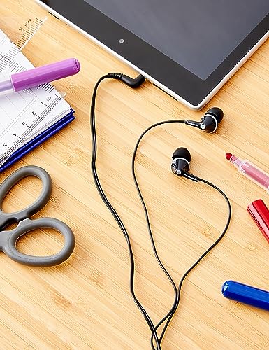 Panasonic RP-HJE125E-K Ergofit In-Ear-Kopfhörer mit kraftvollem Klang, bequemem rutschfestem Sitz und 3 Größen von Ohrstöpseln, schwarz