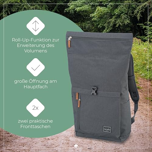 Travelite Rolltop Handgepäck Rucksack BASICS, 60 cm, 35 Liter