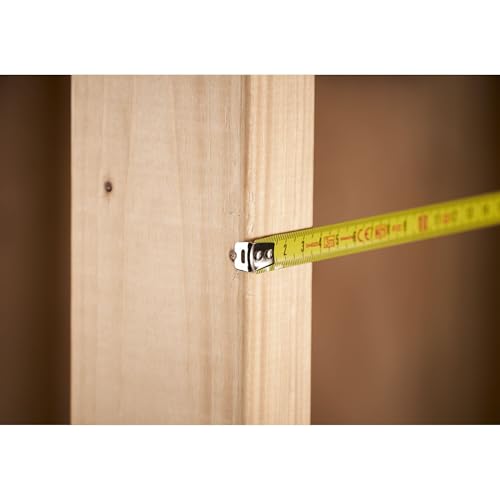 STANLEY Maßband Bandmaß/Messband Powerlock (aus Metall, Maßband 3 m lang, mit Gürtelclip, extra starkes Band, gebogen, beidseitige Skala, Mylar-Schutzschicht, Endhaken zweifach vernietet) 1-33-218