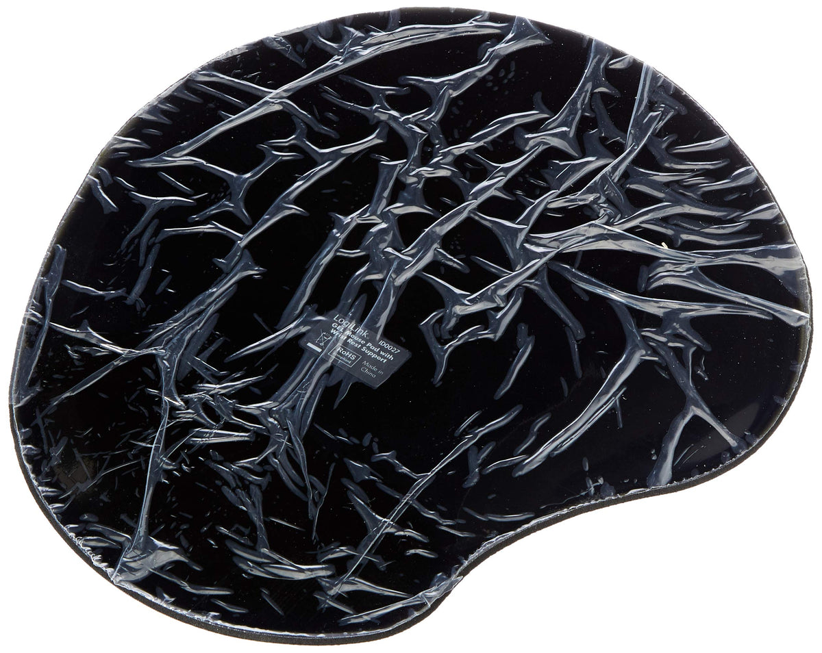 LogiLink ID-0027 Mauspad mit Silikon Gel Handauflage, schwarz