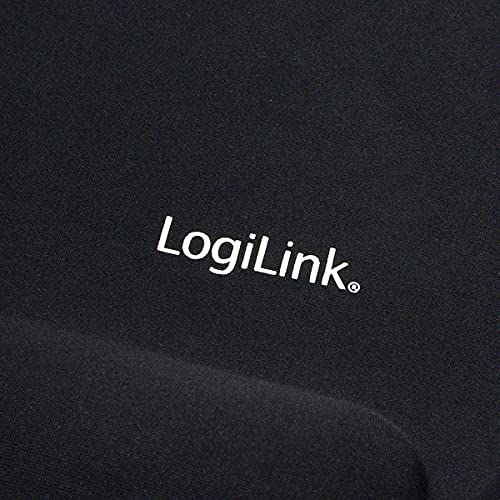 LogiLink ID-0027 Mauspad mit Silikon Gel Handauflage, schwarz