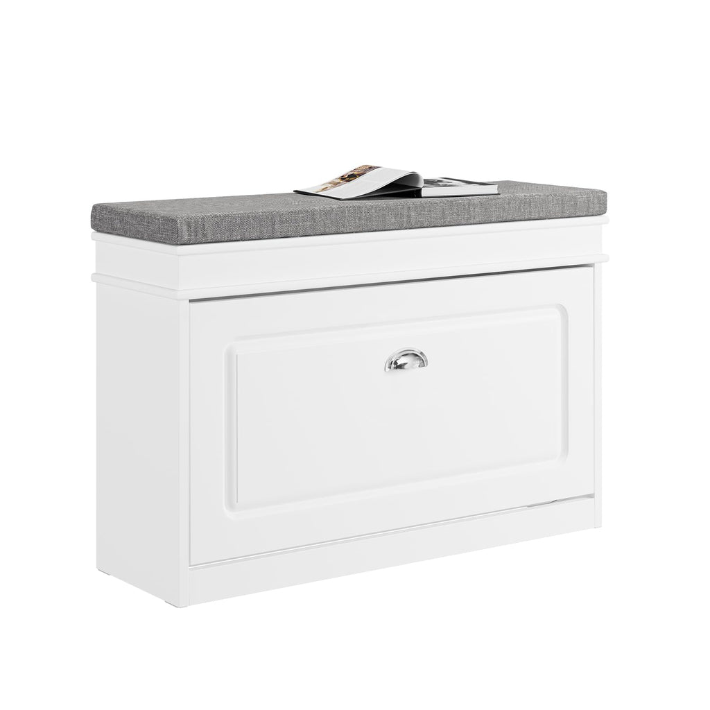 SoBuy Schuhbank mit Sitzfläche und Klappe 75x51x24cm für Flur