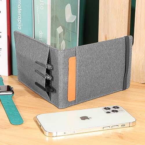 Notizbuchhülle für Rocketbook, Mini-Größe, kompatibel mit Feldnotizen, Spiralnotizbuch, 8,9 x 14,9 cm, wasserdichter Stoff, multifunktionaler Organizer mit Stifthalter, Visitenkartenhalter