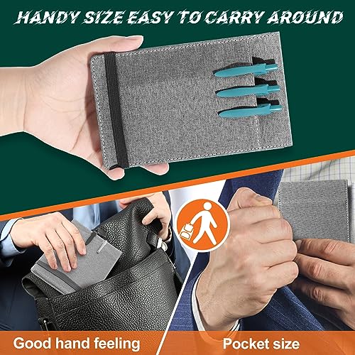 Notizbuchhülle für Rocketbook, Mini-Größe, kompatibel mit Feldnotizen, Spiralnotizbuch, 8,9 x 14,9 cm, wasserdichter Stoff, multifunktionaler Organizer mit Stifthalter, Visitenkartenhalter