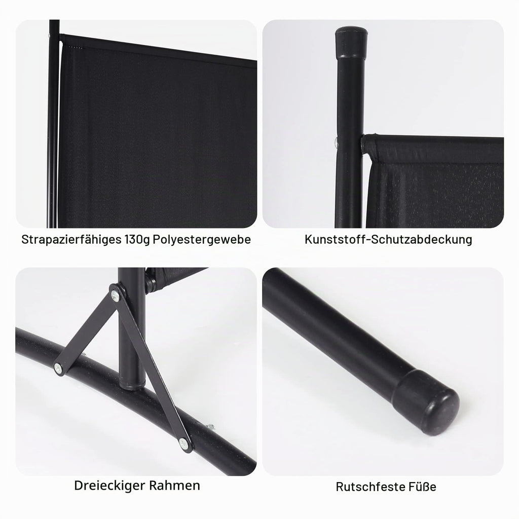 REDCAMP Freistehend Paravent Raumteiler, 1-teilig, Innen Outdoor, 176x180cm