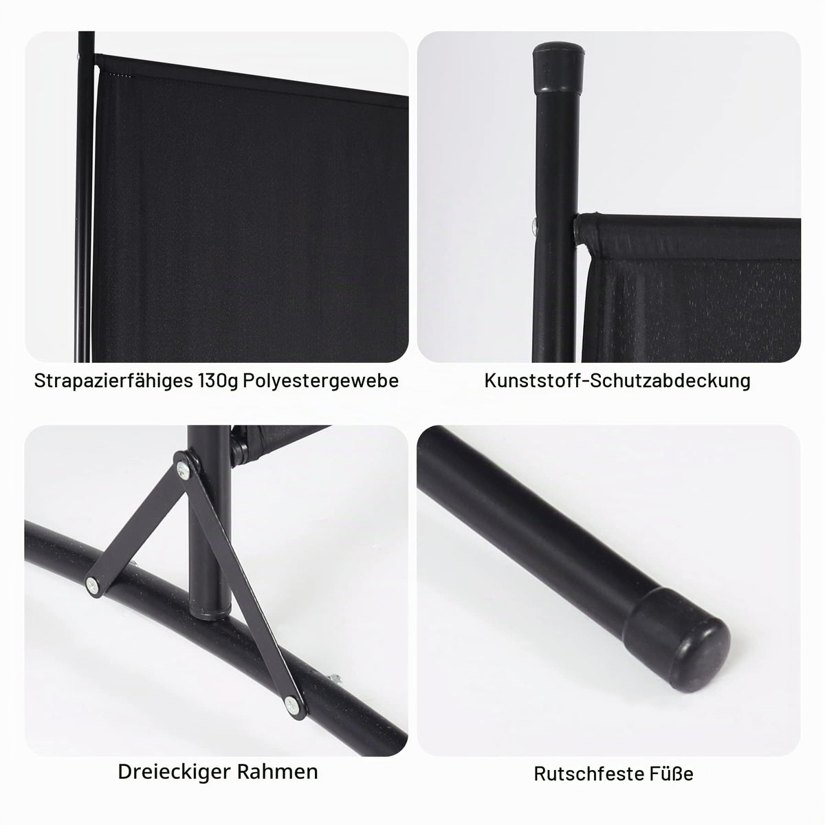 REDCAMP Freistehend Paravent Raumteiler, 1-teilig, Innen Outdoor, 176x180cm