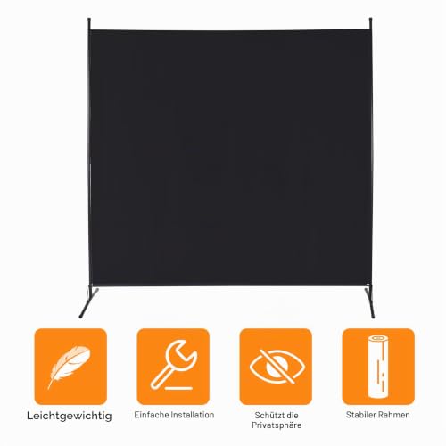 REDCAMP Freistehend Paravent Raumteiler, 1-teilig, Innen Outdoor, 176x180cm
