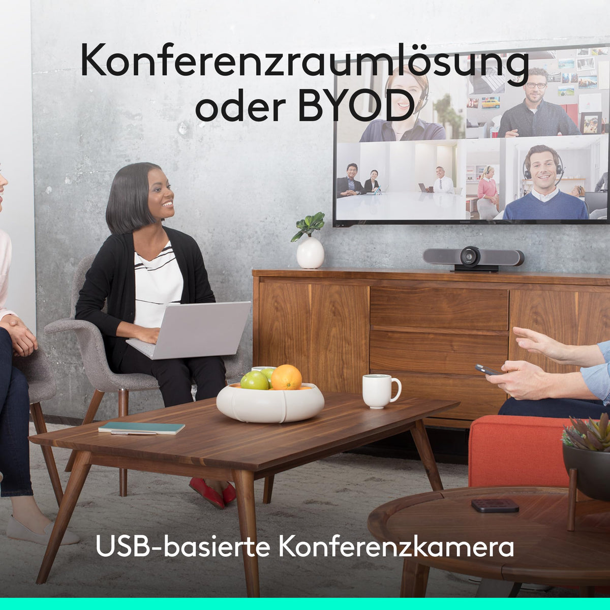 Logitech MEETUP Videokonferenz-Webcam