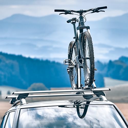Atera 048522 PKW Dachträger Signo RTD - Alu Aero Profil silber - für Autos mit aufliegender Dachreling - 122 cm