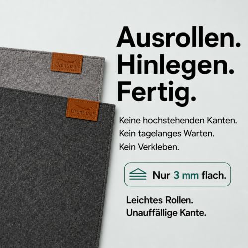 Bodenschutzmatte für Bürostuhl aus Vlies, 90x140, schützt Böden, rutschfest