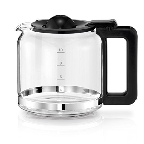 WMF Stelio Aroma Filterkaffeemaschine mit Glaskanne, Filterkaffee, 10 Tassen, Kaffeemaschine Edelstahl, Tropfstop, Warmhalteplatte, Abschaltautomatik, 1000 W