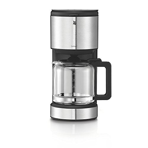 WMF Stelio Aroma Filterkaffeemaschine mit Glaskanne, Filterkaffee, 10 Tassen, Kaffeemaschine Edelstahl, Tropfstop, Warmhalteplatte, Abschaltautomatik, 1000 W