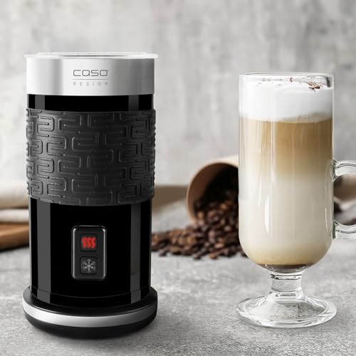 Caso Fomini Crema Design Milchaufschäumer,Testurteil Sehr Gut, für cremigen Milchschaum kalt und heiß, ideal für Latte Macciato, Kakao, hochwertiges Gehäuse
