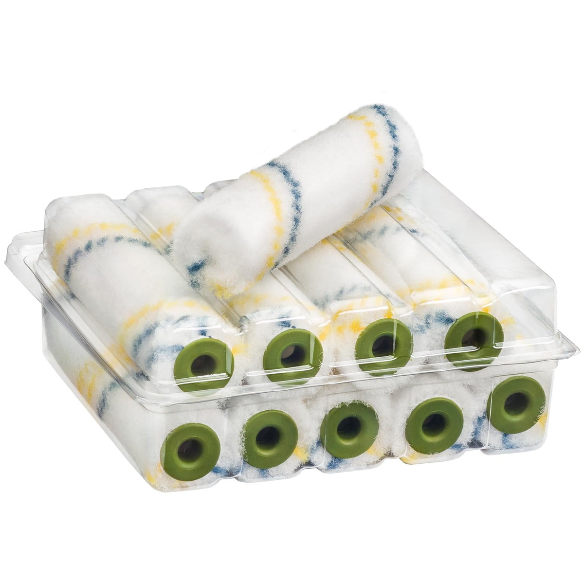 Colorus Heizkörperrollen 10 cm 10er Set Nylon 6 mm Flor Lackierrollen